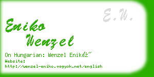eniko wenzel business card